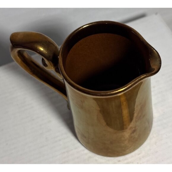 Vintage Gibsons Copper Lustre Creamer & Sugar Bowl Set - Picture 11 of 16